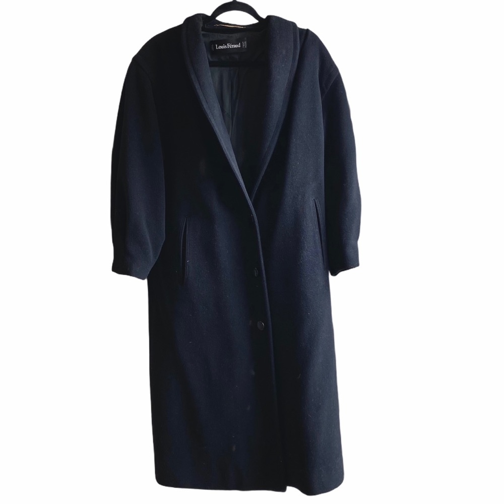 Vintage Louis Feraud peacoat in black wool